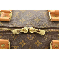 Louis Vuitton Keepall Leer in Bruin