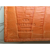 Valentino Garavani Accessoire aus Leder in Orange