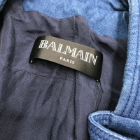 Balmain Giacca/Cappotto in Cotone in Blu