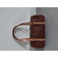 Etro Handtasche aus Canvas in Bordeaux