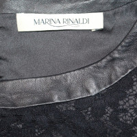 Marina Rinaldi Kleid aus Leder/Spitze