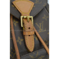 Louis Vuitton Montsouris Backpack MM25 aus Leder in Braun