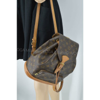 Louis Vuitton Montsouris Backpack MM25 aus Leder in Braun