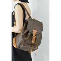 Louis Vuitton Montsouris Backpack GM31 Leer in Bruin