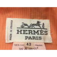 Hermès Veste/Manteau en Coton en Orange