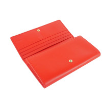 Loewe Täschchen/Portemonnaie aus Leder in Rot