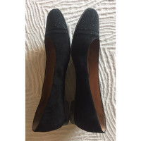 Fratelli Rossetti Slipper/Ballerinas aus Leder in Schwarz