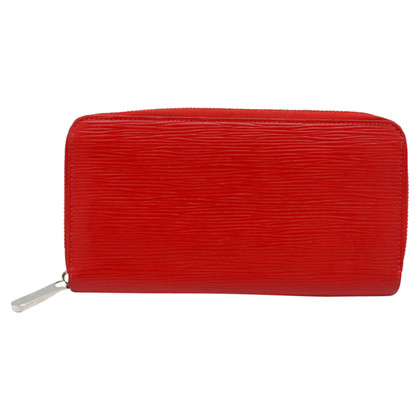 Louis Vuitton Zippy Portemonnaie aus Leder in Rot
