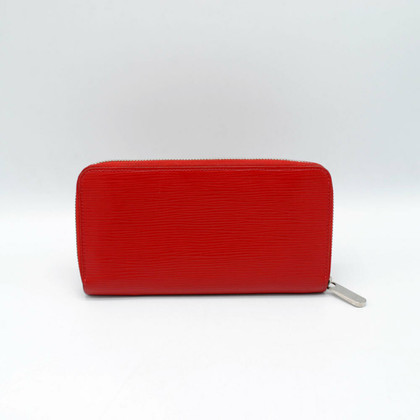 Louis Vuitton Zippy Portemonnaie aus Leder in Rot
