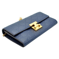 Gucci Clutch Bag Leather in Blue