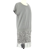 Claudie Pierlot Kleid aus Baumwolle in Grau