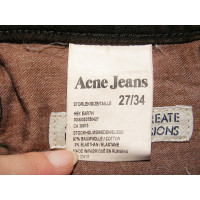 Acne Jeans in Cotone in Marrone