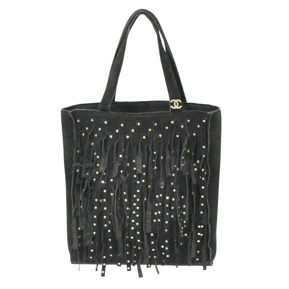 Chanel Handbag Suede in Black