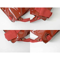 Salvatore Ferragamo Handtasche aus Lackleder in Rot