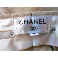 Chanel Paire de Pantalon en Coton en Beige