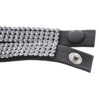 Swarovski Bracelet/Wristband Leather in Black