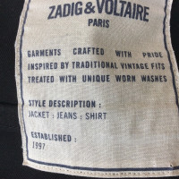 Zadig & Voltaire Jacke/Mantel aus Baumwolle in Schwarz