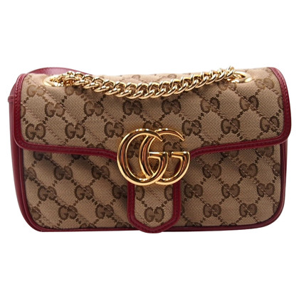 Gucci Marmont Bag in Tela in Beige