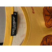 Dolce & Gabbana Oberteil aus Baumwolle in Gelb