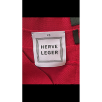 Hervé Léger Kleid aus Viskose in Rot