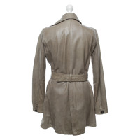 Cinque Lederjacke in Beige-Grau