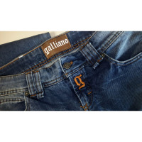 John Galliano Jeans in Cotone in Blu