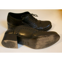 Miu Miu Lace-up shoes Leather in Black