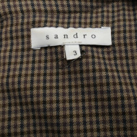 Sandro Schede jurk met ingecheckte patroon