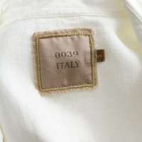 0039 Italy Top en Lin en Blanc