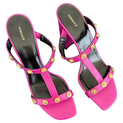 Versace Sandals Leather in Pink