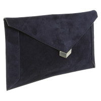 Jimmy Choo Clutch aus Wildleder in Blau