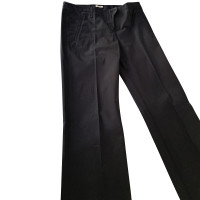 Miu Miu Paire de Pantalon en Coton en Noir