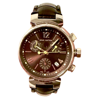 Louis Vuitton Horloge Staal in Bruin