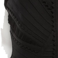 Hervé Léger Form-fitting dress in black