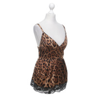 Dolce & Gabbana Top con motivo leopardo