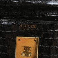 Hermès Kelly Bag 35 aus Leder in Schwarz