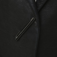 Gucci Black leather blazer