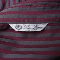 Loro Piana Blouse met overhemd en verticale strepen