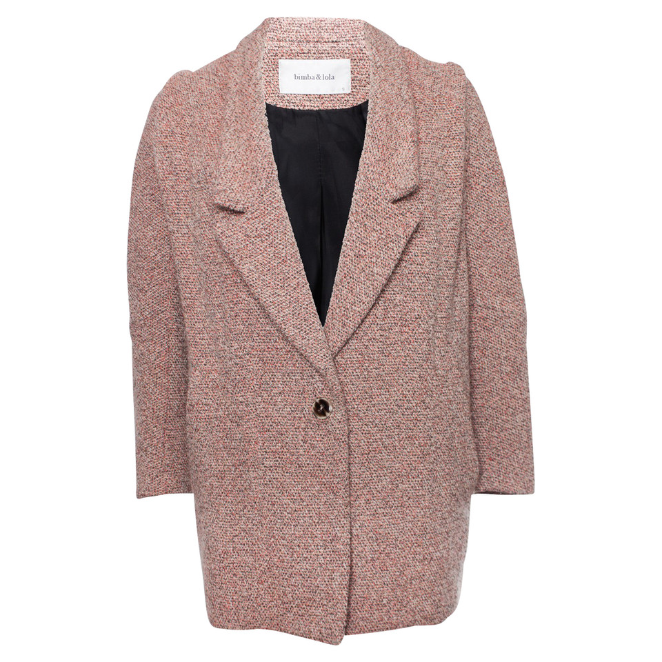 Andere Marke Jacke/Mantel aus Wolle in Rosa / Pink