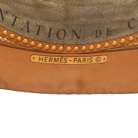 Hermès Foulard in seta con stampa a motivi