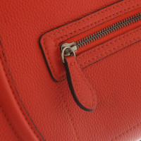 Céline Luggage Leather in Red