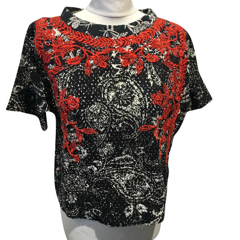 Isabel Marant top with embroidery