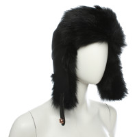 Escada Hat/Cap Fur in Black