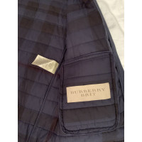 Burberry Jacke/Mantel aus Baumwolle in Blau