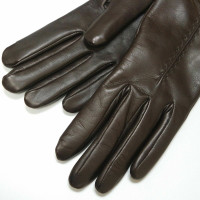 Gucci Handschuhe aus Leder in Braun