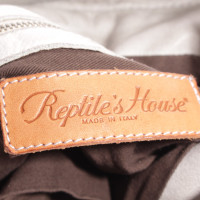 Reptile's House Umhängetasche aus Leder in Beige