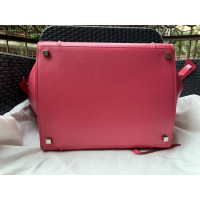 Céline Phantom Luggage aus Leder in Fuchsia