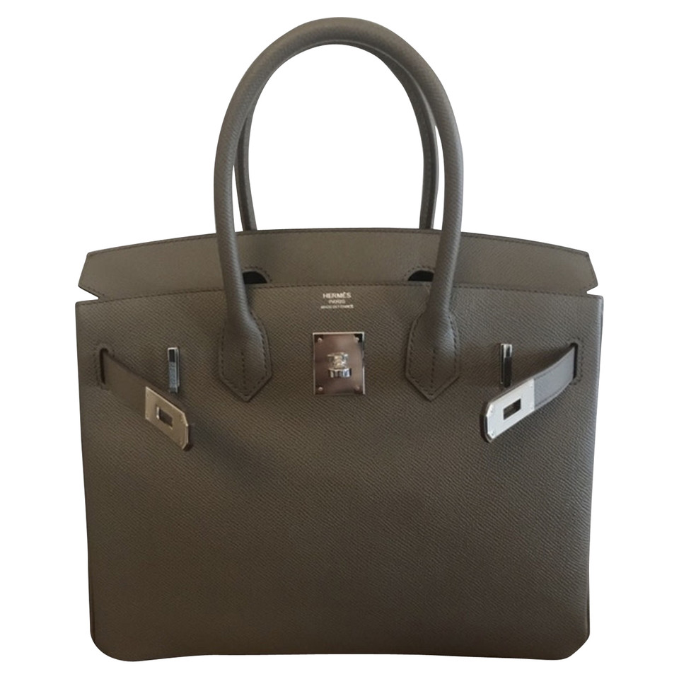 Hermès Birkin Bag 30 en Cuir en Gris
