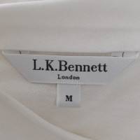 L.K. Bennett top in white