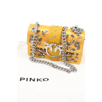Pinko Umhängetasche aus Leder in Orange